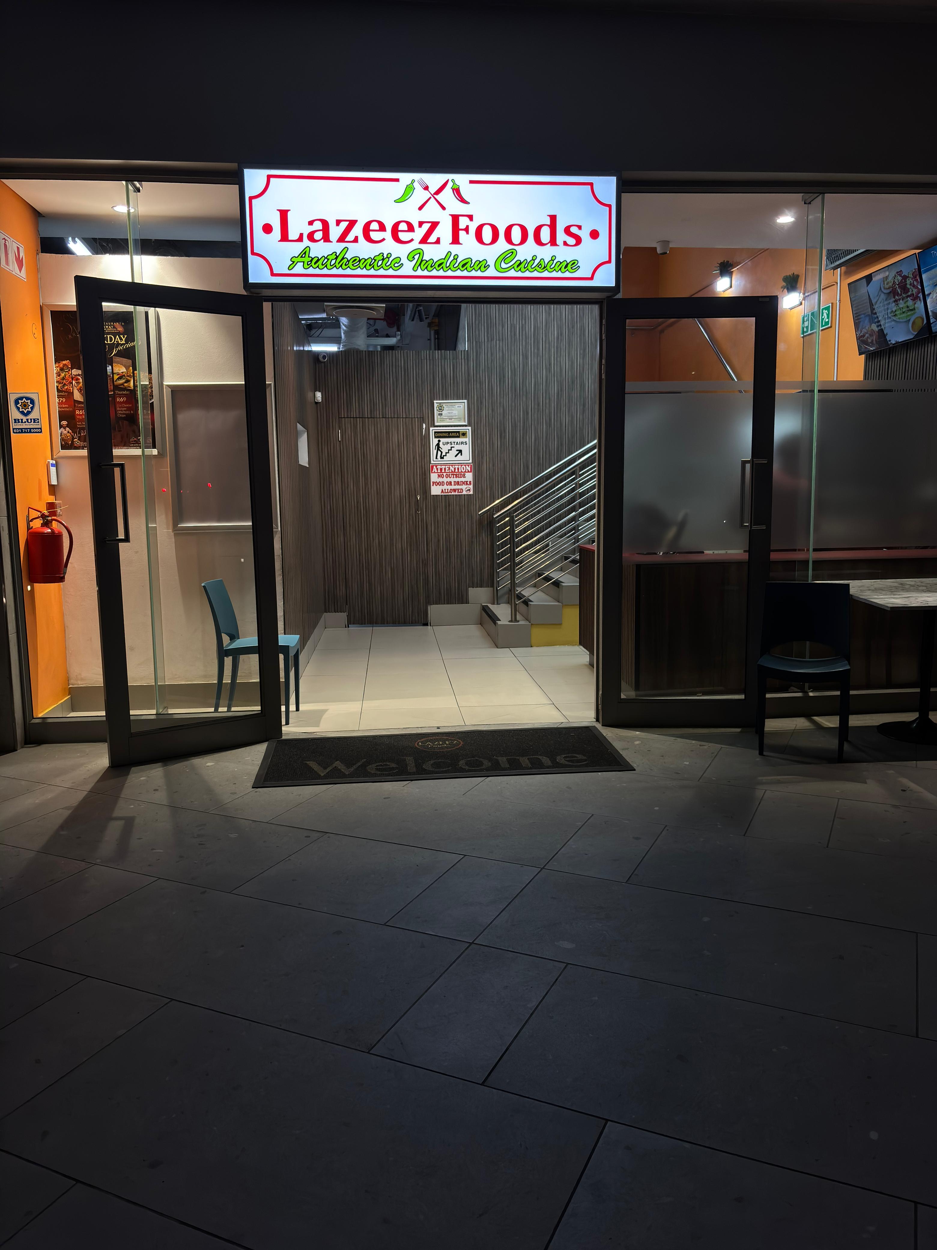 Lazeez Foods Front